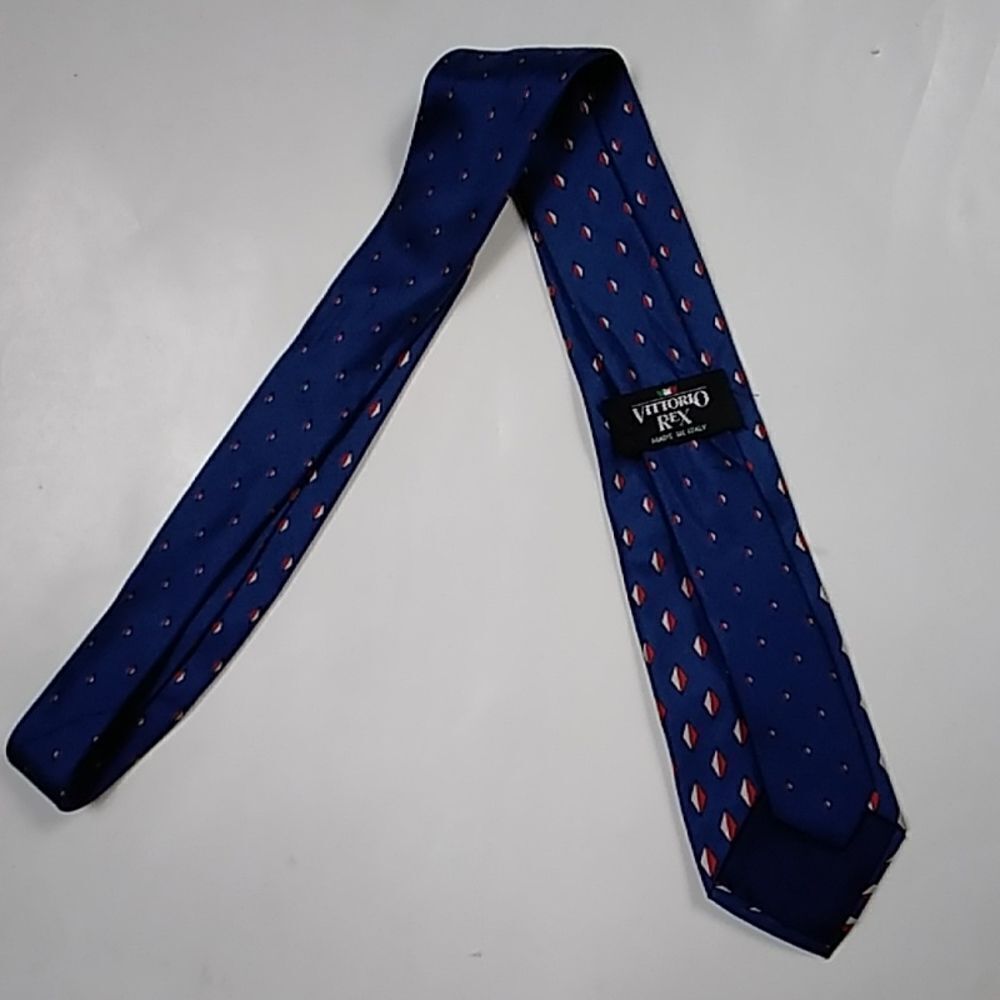 VittoriO Rex Made In Italy Silk 100% Vintage Men Tie